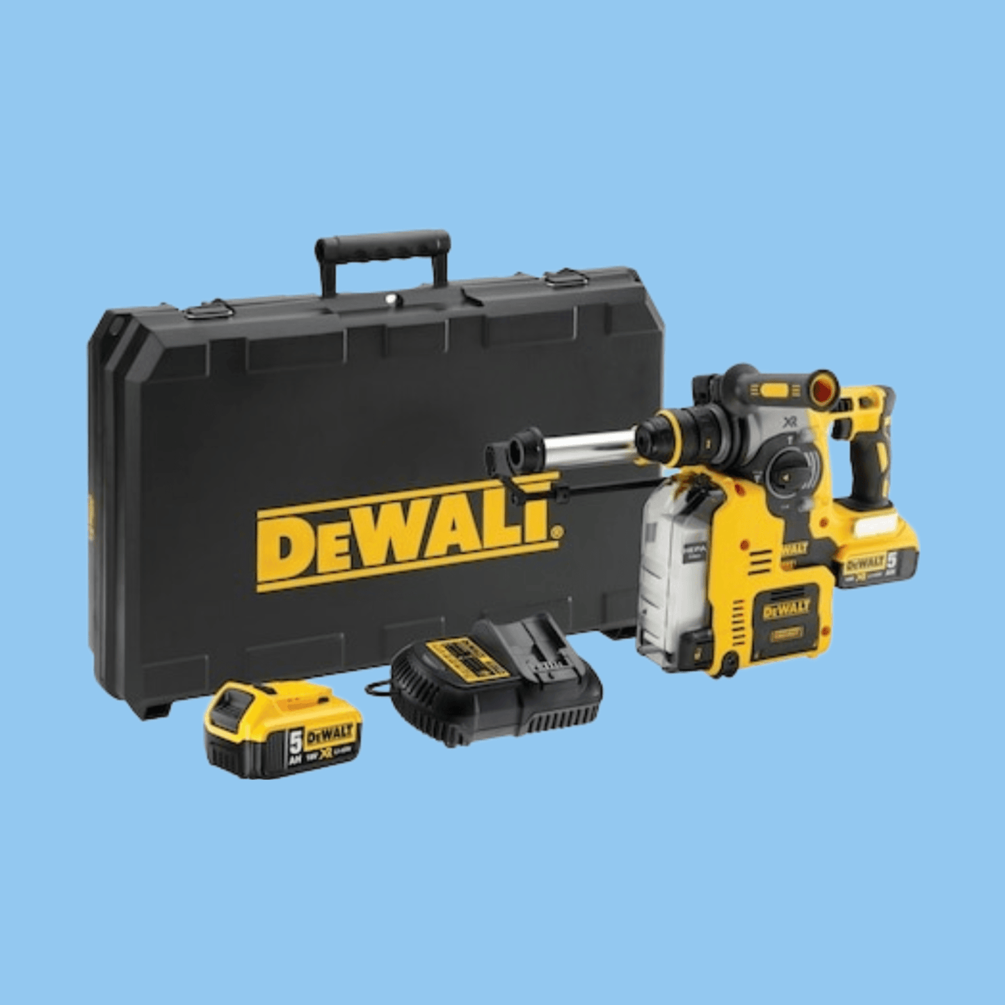 DeWalt DCH275P2-GB 18V XR Brushless SDS Hammer Drill Integrated Extraction