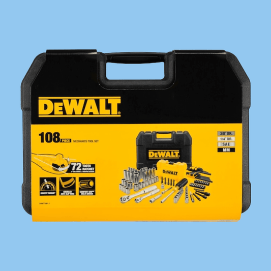 DeWalt DWMT73801-1 108 Piece Metric | Imperial 1/4" 3/8" Mechanics Tool Set