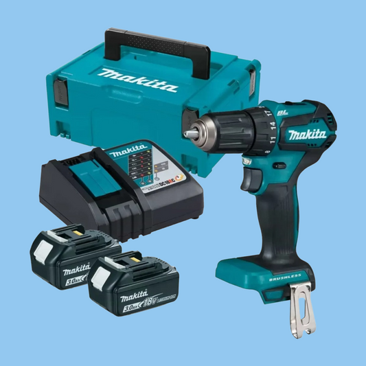 Makita Cordless Drill Driver W/Batteries & Charger, DDF483RFJ