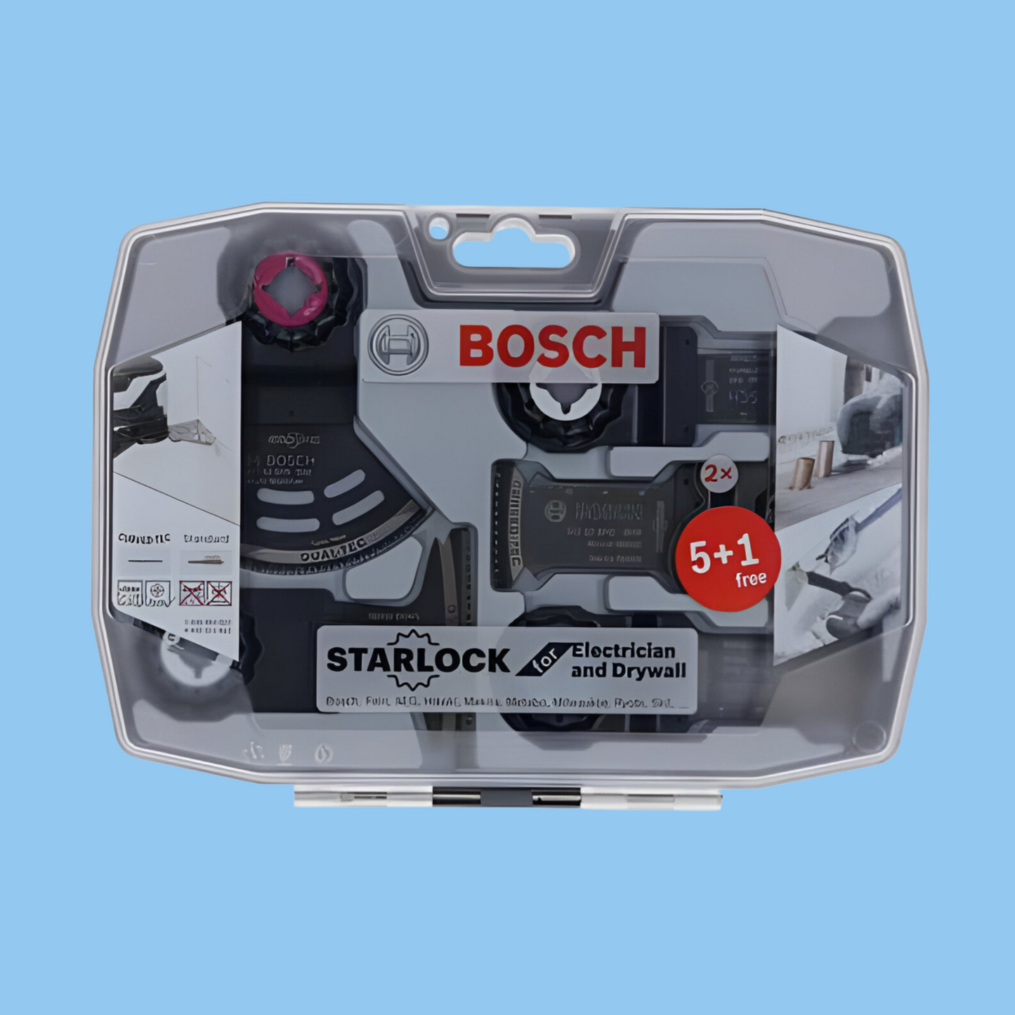 Bosch 6-Piece Starlock Plunge-Cutting Blade Set for Electricians & Drywall