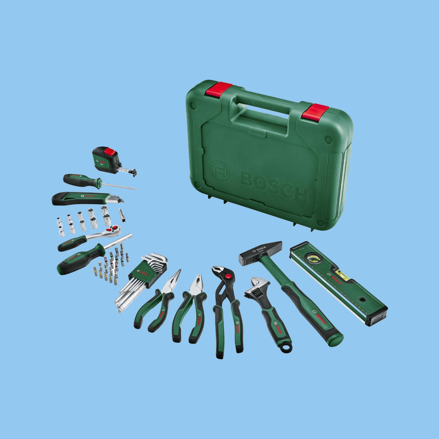 Bosch "Advanced" 52-Piece Hand Tool Set: Durable for DIYers